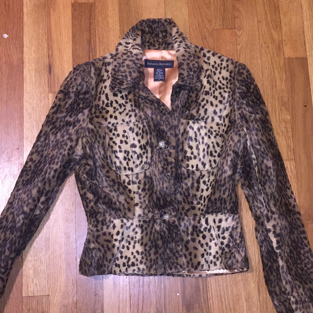BANANA REPUBLIC LEOPARD JACKET
